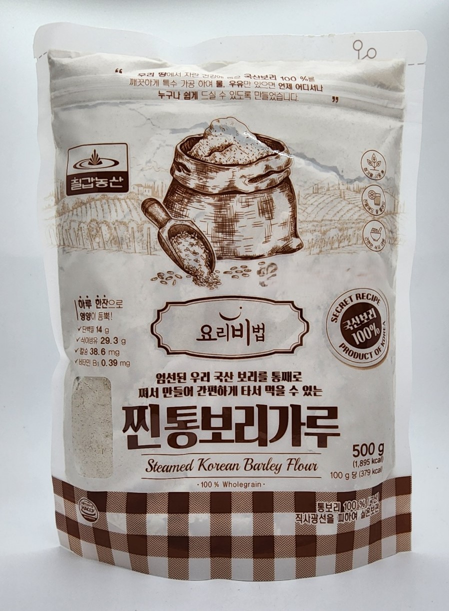 칠갑농산 찐통보리가루 성분 분석