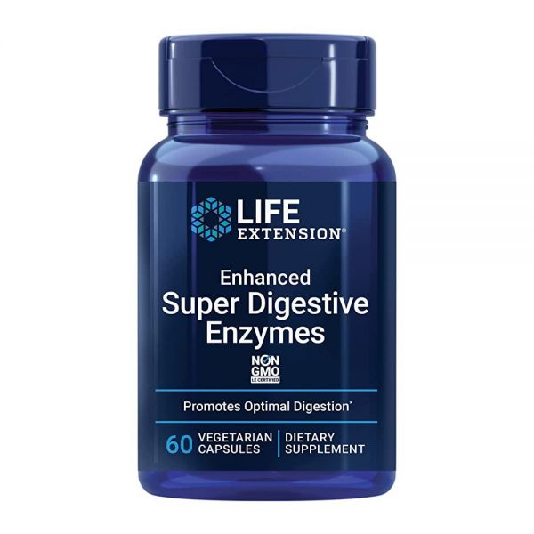 Life Extension Enhanced 슈퍼 소화 효소 - 60캡슐