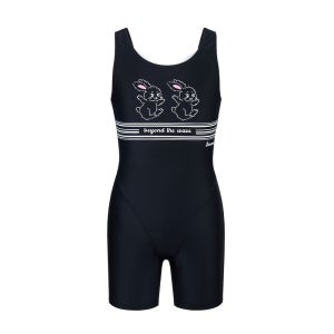 레노마수영복 여아 2.5부 버니즈 반신수영복 블랙 RN-GF2E561-BK