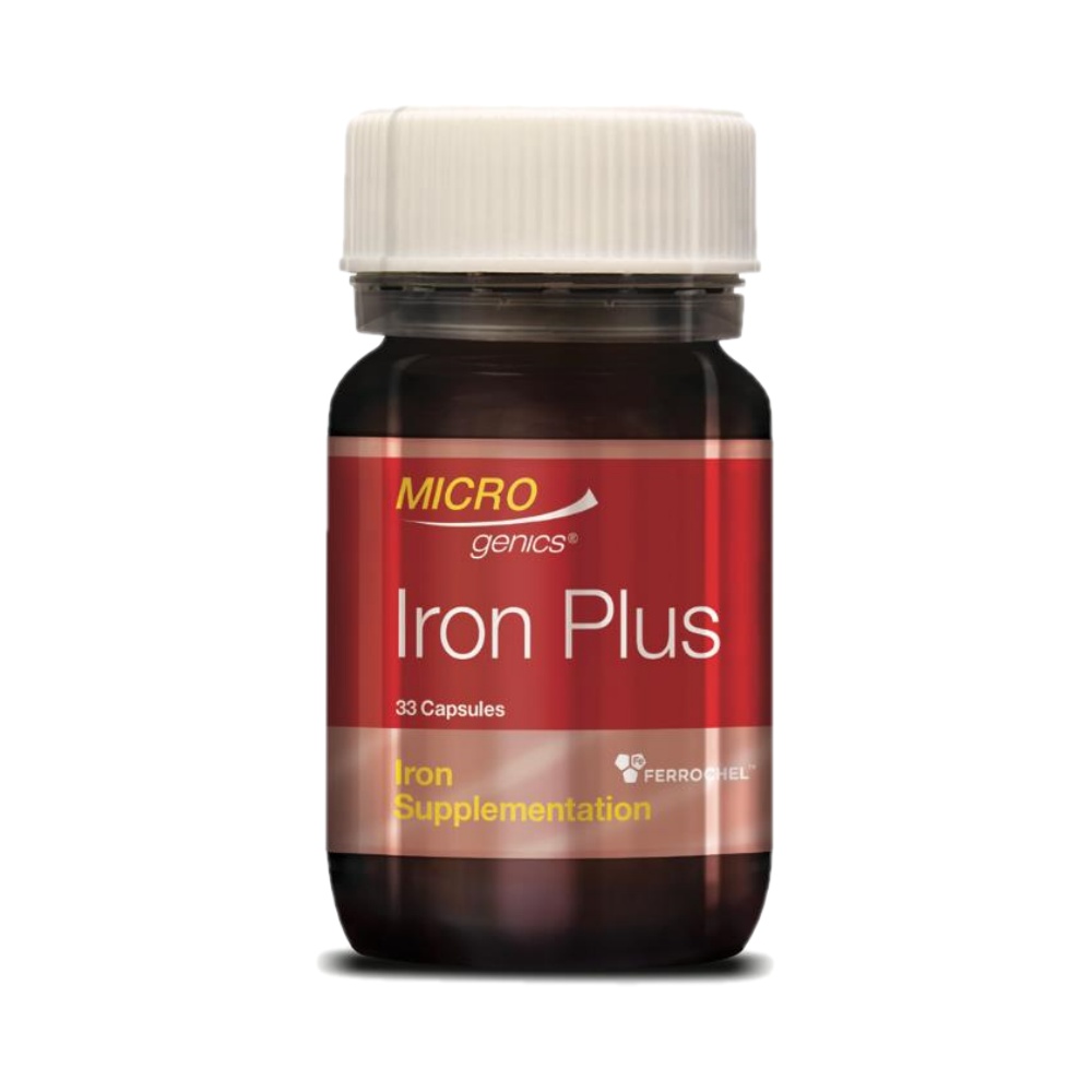 호주 <b>마이크로제닉스 철</b>분제 33캡슐 Microgenics Iron Plus