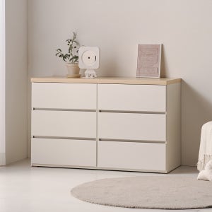 두리앳가구 데이브 3단 와이드 서랍장 속깊은 1200