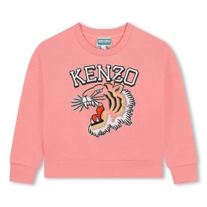 24FW 겐조키즈 타이거 맨투맨 핑크