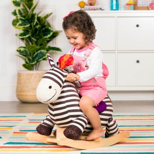 브랜드B 로킹 지브라 유아 흔들말 목마 아기 말타기 원목 장난감 조카선물 돌선물