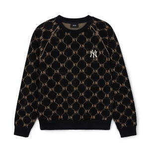 [MLB] 다이아 모노그램 자카드 파이핑 맨투맨 (3 COLOR)