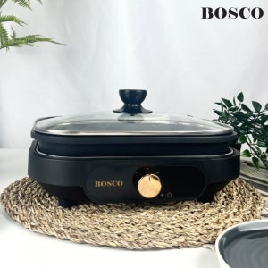 보스코 프리미엄 미니 전기그릴 분리형 2단계 온도조절 BSC-G01BL(블랙)