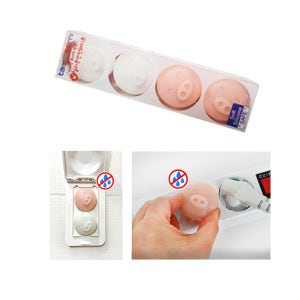 말랑이 돼지코 실리콘 콘센트 안전커버 멀티탭 보호캡 4개입