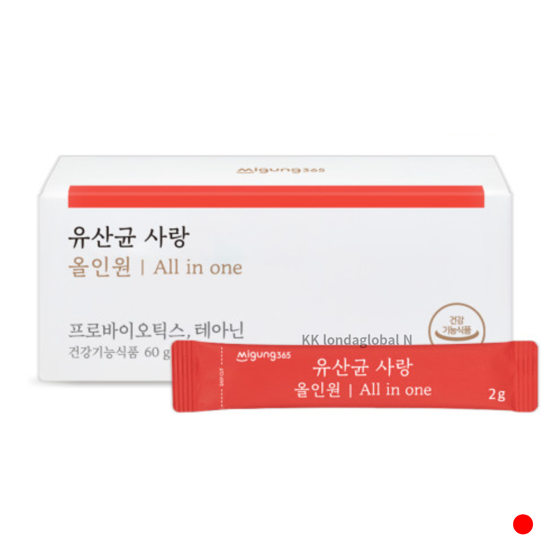 미궁365 <b>유산균 사랑 올인원</b> 테아닌 건강 식품 30포
