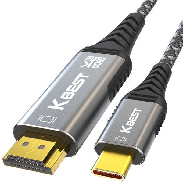 USB C TO HDMI 케이블 8K 60HZ 고해상도 C타입 모니터 확장 복제 1m
