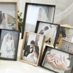 우드로하우스 웨딩포토테이블 우드 웨딩액자세트 갤러리형 8P