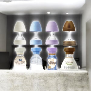 액상 분유 커넥터 젖병 홀더 니플 아기 음료 커넥터 4타입 선택