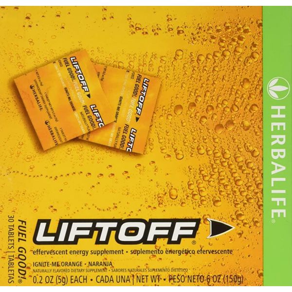 <b>허벌라이프</b> <b>Herbalife</b> LIFTOFF 에너지 <b>드링크</b> 이그나이트 오렌지 30 TABS