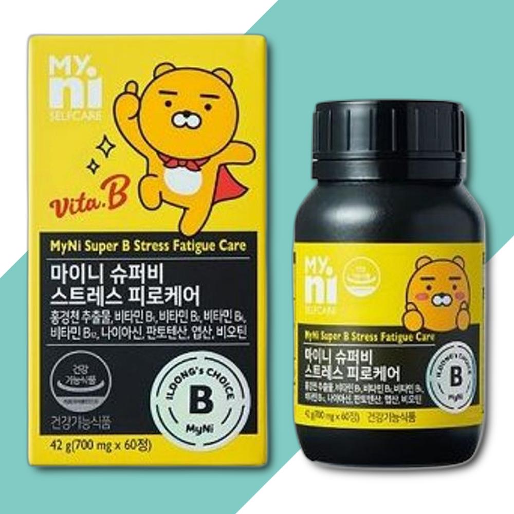 일동제약 마이니 슈퍼비 스트레스<b>피로</b>케어 B 60T