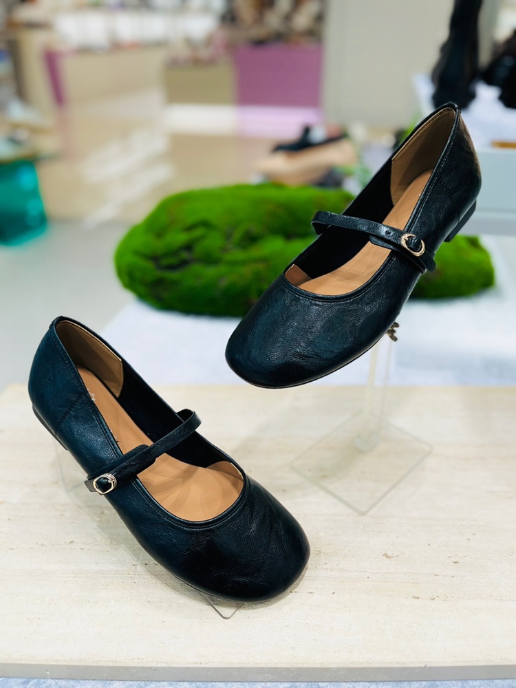 고세 데일리 여성 폴딩 메리제인 플랫 OZP4F009 블랙 2cm