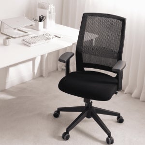 딥워크 컴퓨터의자 사무용 사무실 서울대 책상 의자 고밀도 기본형 올블랙