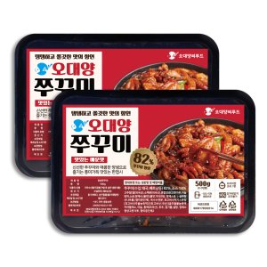 [2팩] 양념쭈꾸미 500g 오대양씨푸드 매운맛 간편조리 HACCP