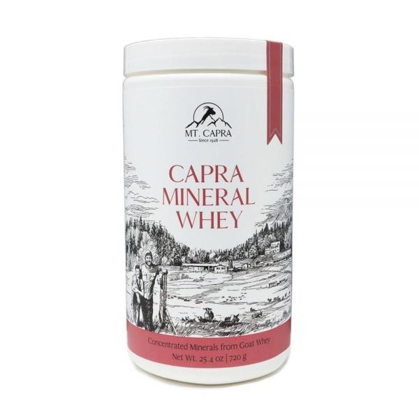 <b>Mt. Capra</b> 미네랄 유청 | 자연 식품, 염소 우유 바이오 이용 가능한 미네랄/전해질 파우더 보충제, 칼륨 풍부, 알칼리화 28회 분 1.58 Pound (Pack of 1)