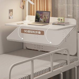 에버모스트 기숙사 침대 테이블 컴퓨터 책상 학생 이층 걸이 보드 접이식 베드트레이 메이플 벚꽃 나무 (60cm)