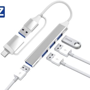 USB허브포트 USB2.0 스마트폰 태블릿 노트북 맥북 C타입