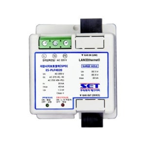 에스이티 ES-PLF4020 단상전원+LAN 일체형 서지보호기(전원 40 kA / 통신 20 kA)