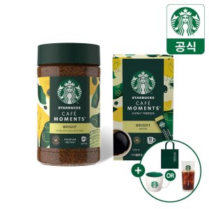 [본사직영] 스타벅스 카페모먼트 프리미엄 인스턴트 병커피 브라이트 1개&스틱 브라이트 10입 구성 외 73종+굿즈 골라담기(택1)