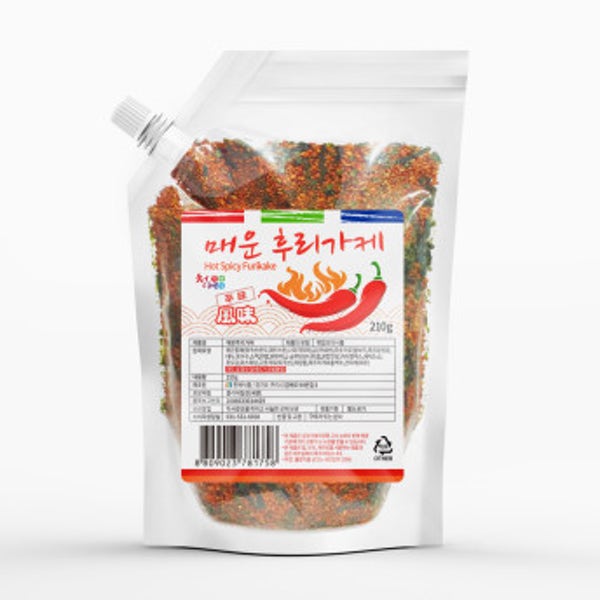 뿌려먹는 매운 후리가케 210g 밥 일본 후리카케 주먹밥 볶음밥 가루 재료 후레이크