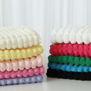 150cm 소보루 팝콘원단 와플 쭈글이 버블 구름 엠보싱 팝잇주름