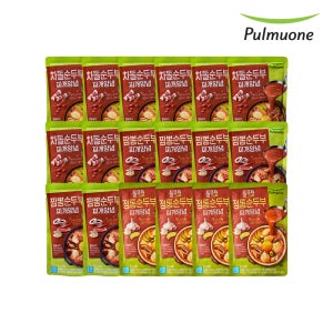 풀무원 순두부찌개양념 18개(차돌8개+짬뽕6개+정통4개)