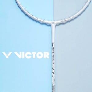 빅터 제트스피드 S T1 H 화이트 선수용 올라운드형 배드민턴라켓 4U