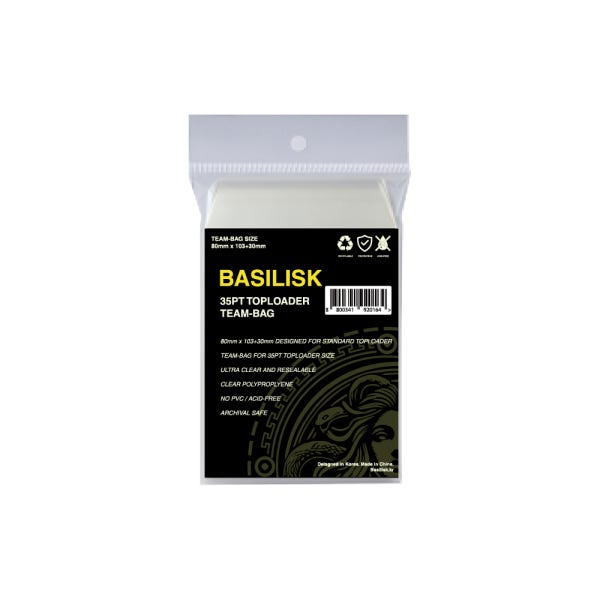 Basilisk 바실리스크 탑로더 팀백 100매입
