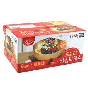 코스트코 백제 일월풍면 도토리 비빔 막국수 297.5g x 8인분