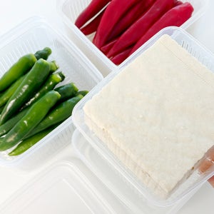 달링룸 두부 / 과일 보관 채반 캐니스터 사각 용기 (1.1L)