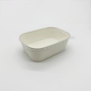 백색 크라프트 용기 샐러드 포장 JH-R-750B 300개입 용기+뚜껑 세트