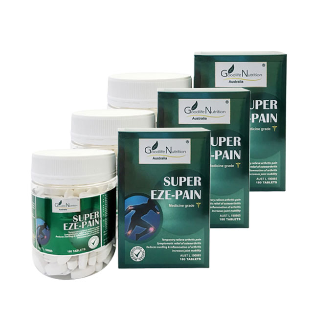 호주 글루코사민 콘드로이친 굿라이프 <b>뉴트리션</b> 슈퍼 이지페인 180정 3통