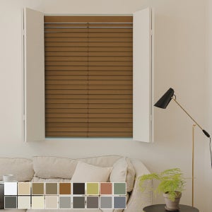 바자르 클래식 우드 블라인드 맞춤제작 암막 오동나무 원목 거실 베란다 창문 36x20