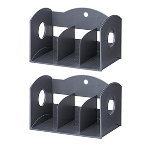 시스맥스 멀티 책꽂이 3단 2개세트 그레이