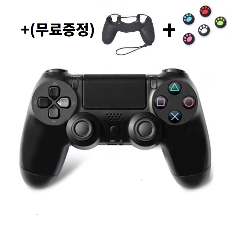 플스외길인생 PS4 듀얼쇼크4 호환 무선 게임패드 플스4 PC 모바일 무선 컨트롤러