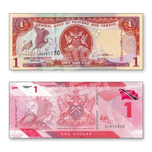 트리니다드 토바고지폐 달러 2종 세트 (완전미사용) 세계 지폐 수집 외국돈