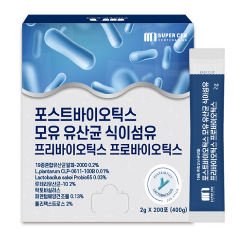 <b>슈퍼</b>쎈 포스트바이오틱스 모유 <b>유산균</b> 식이섬유 2g x 200포