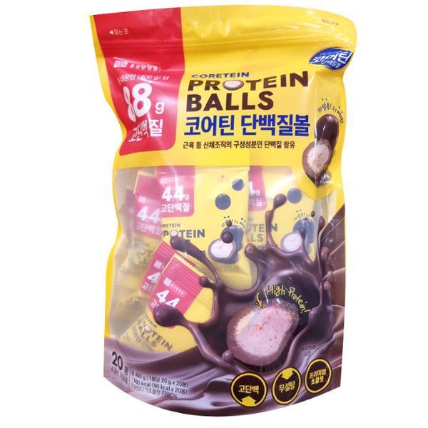 [코스트코] 종근당건강 코어틴 프로틴 볼 400g (20g x 20개입) 단백질 대용량 탕비실 집들이 자취 400g