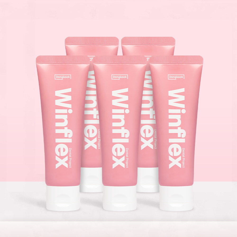 동국제약 윈플렉스 <b>잇몸</b>치약 핑크 <b>잇몸염증</b> 100g, 5개