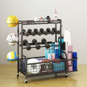 운동기구 거치대 헬스 선반 피트니스 농구 공 매트