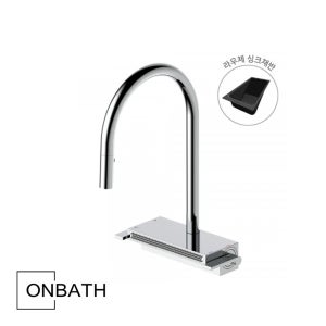 화신 라우체 싱크주방수전 피오 TM0030 + 싱크채반 475BK 세트상품