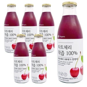 몽모랑시타트체리주스 착즙원액 100% NFC체리즙 1L, 6개