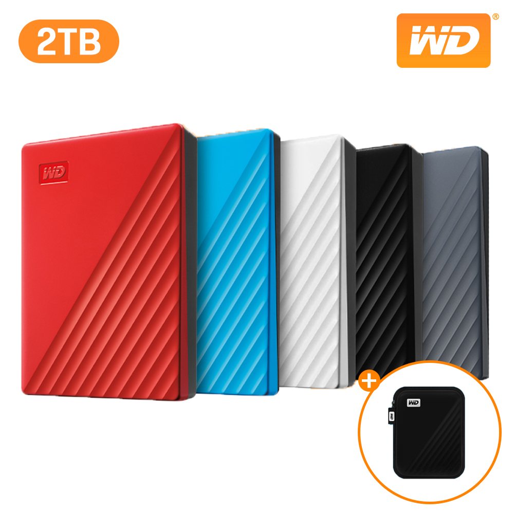 WD NEW My Passport Gen3 패스포트 2테라 외장하드 2TB 휴대용 파우치