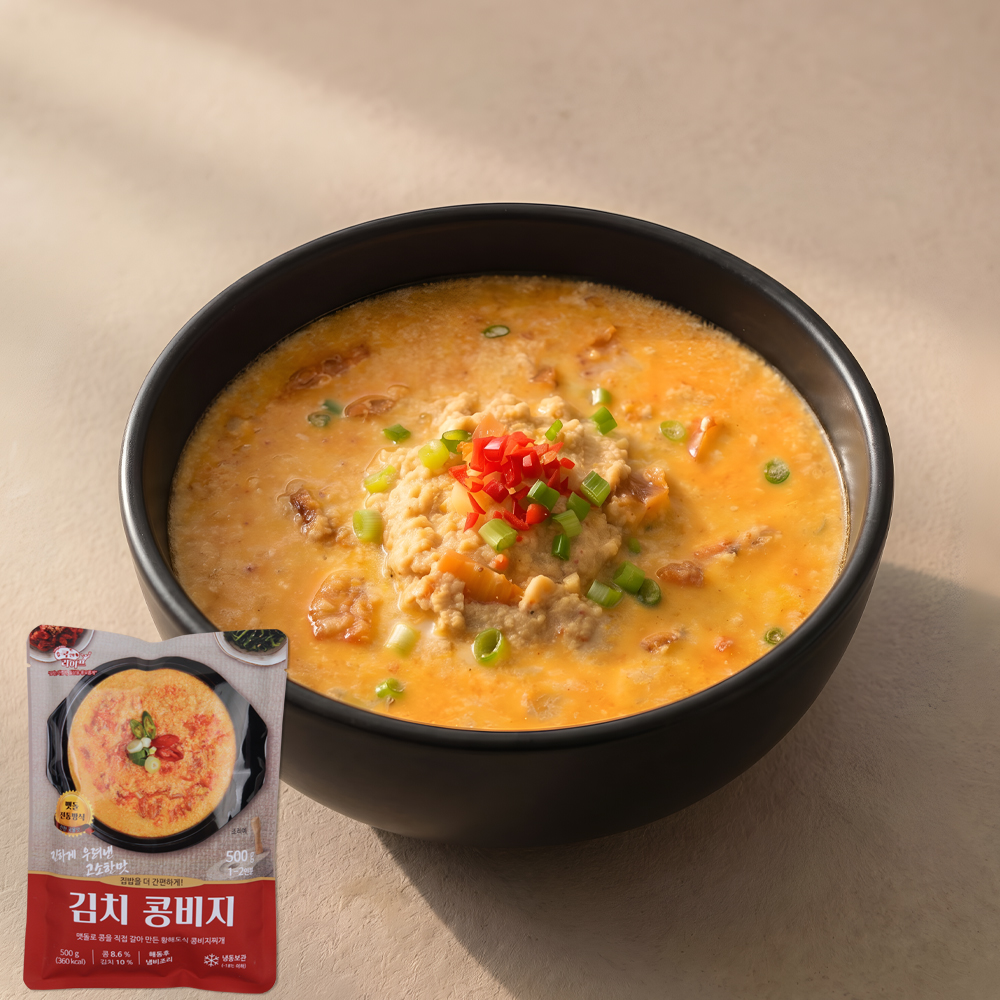 고향식품 쿡앤라이프 김치콩비지찌개 간편식 즉석식품