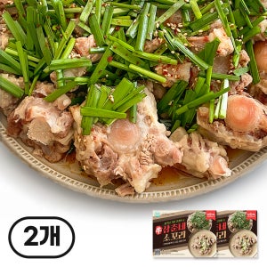 [5분완성] 삼춘네 삶은 소꼬리 알꼬리 소꼬리찜 수육 꼬리곰탕 캠핑음식 1kg, 2개