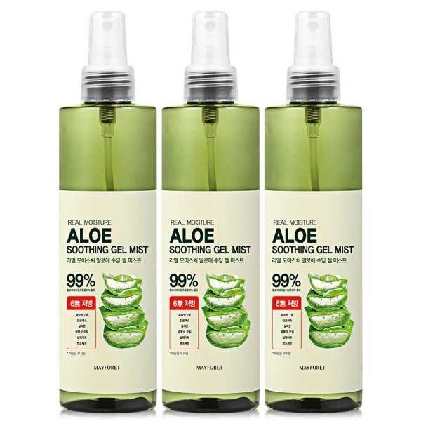 메이포레 리얼 모이스처 알로에 수딩 젤 대용량 미스트 250ml x3개