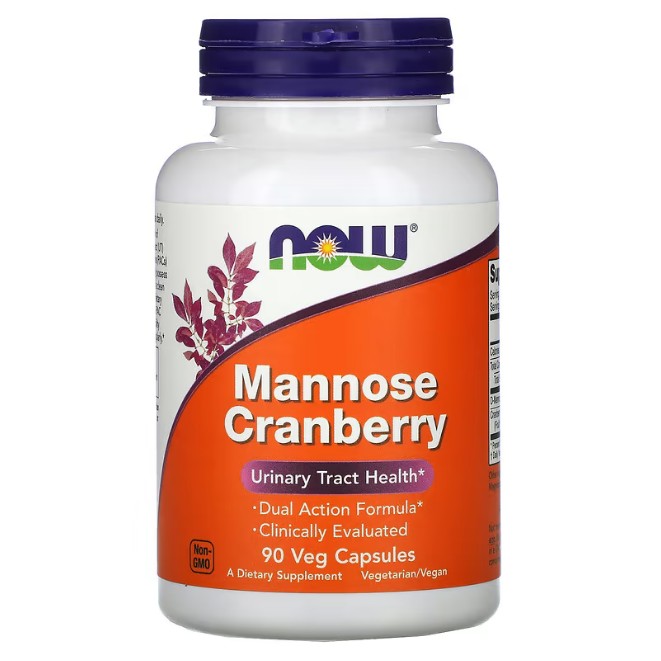 <b>나우푸드</b> NOW <b>크랜베리</b> D-만노오스 만노스 900mg 90정
