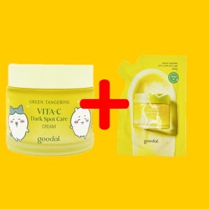 구달 청귤 비타C 잡티 케어 크림 알파 75ml+75ml 미백