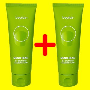 비플레인 녹두 약산성 클렌징폼 160ml+160ml 클렌저